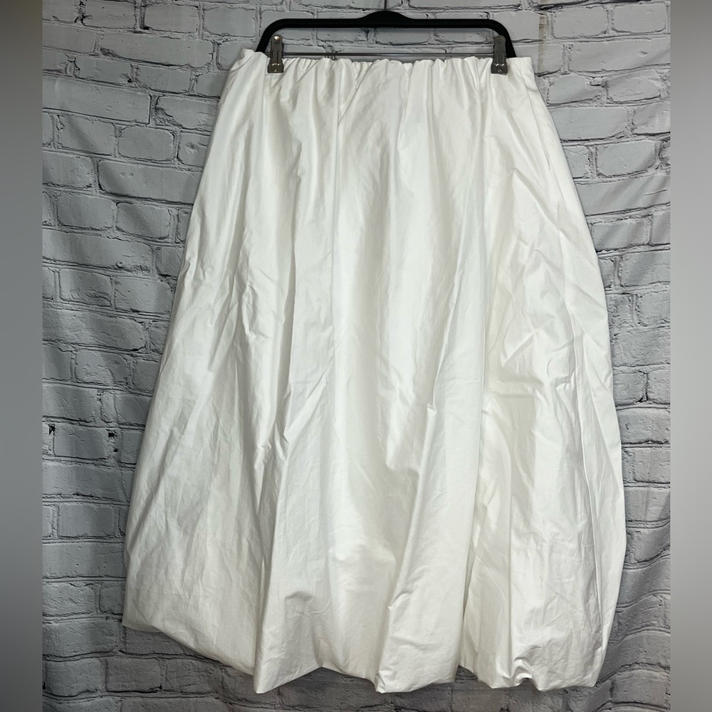 Zara White Midi A-Line Skirt - Picture 5 of 5